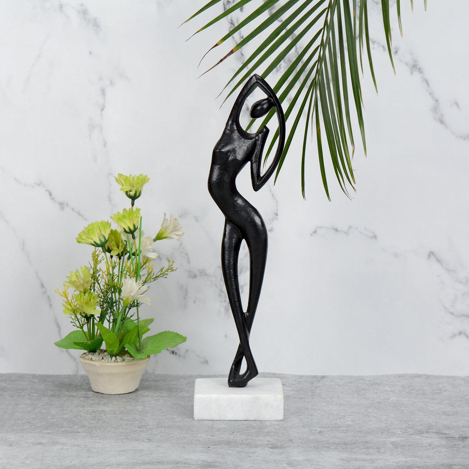 Graceful Flex Black Decor Figurine