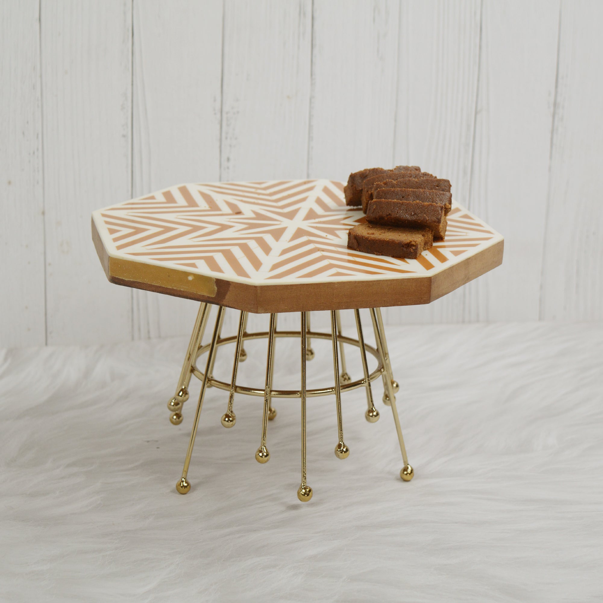 Gold Whip Tower Decorative Cake Stand
