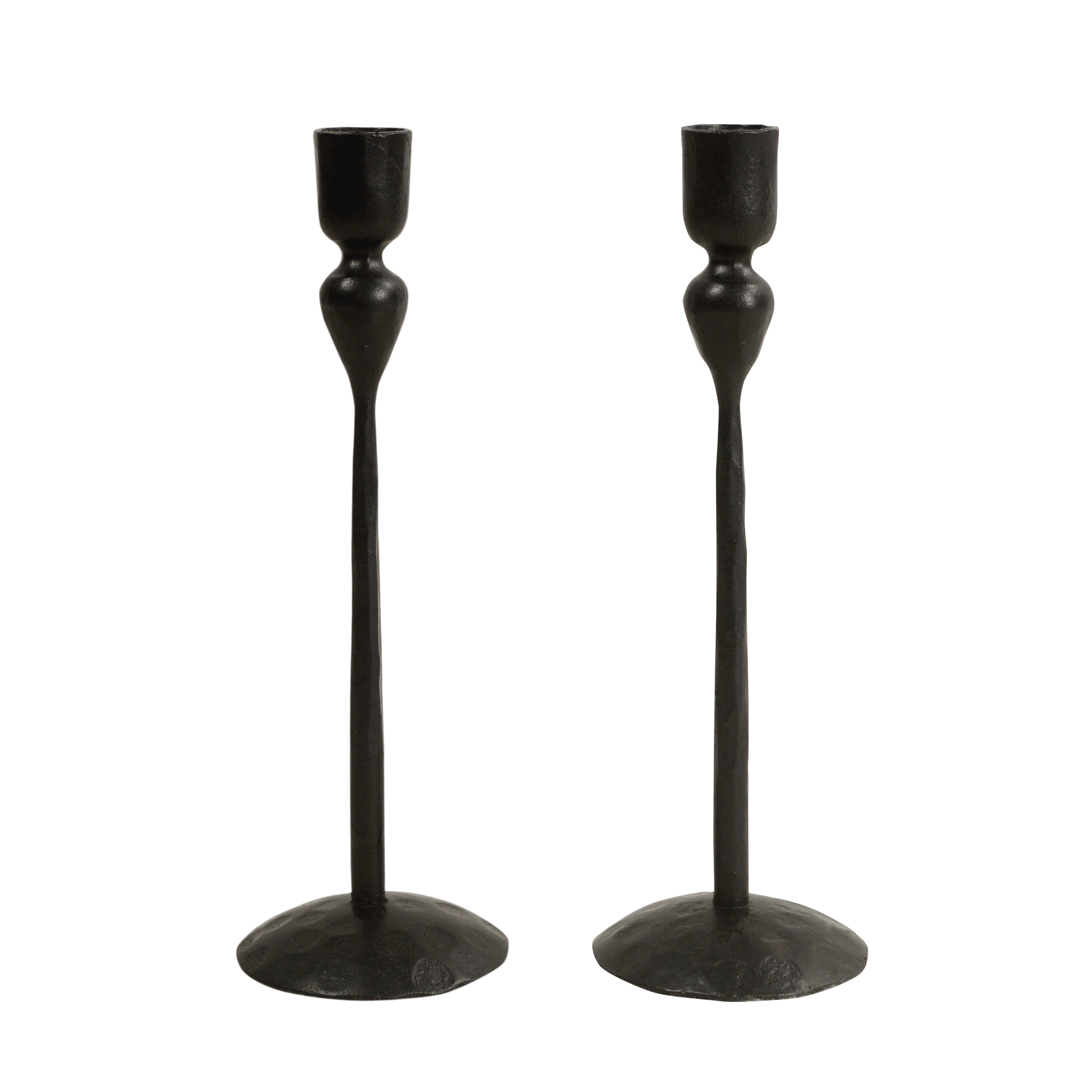 Black LumoDot Candle Holder Set Of 2