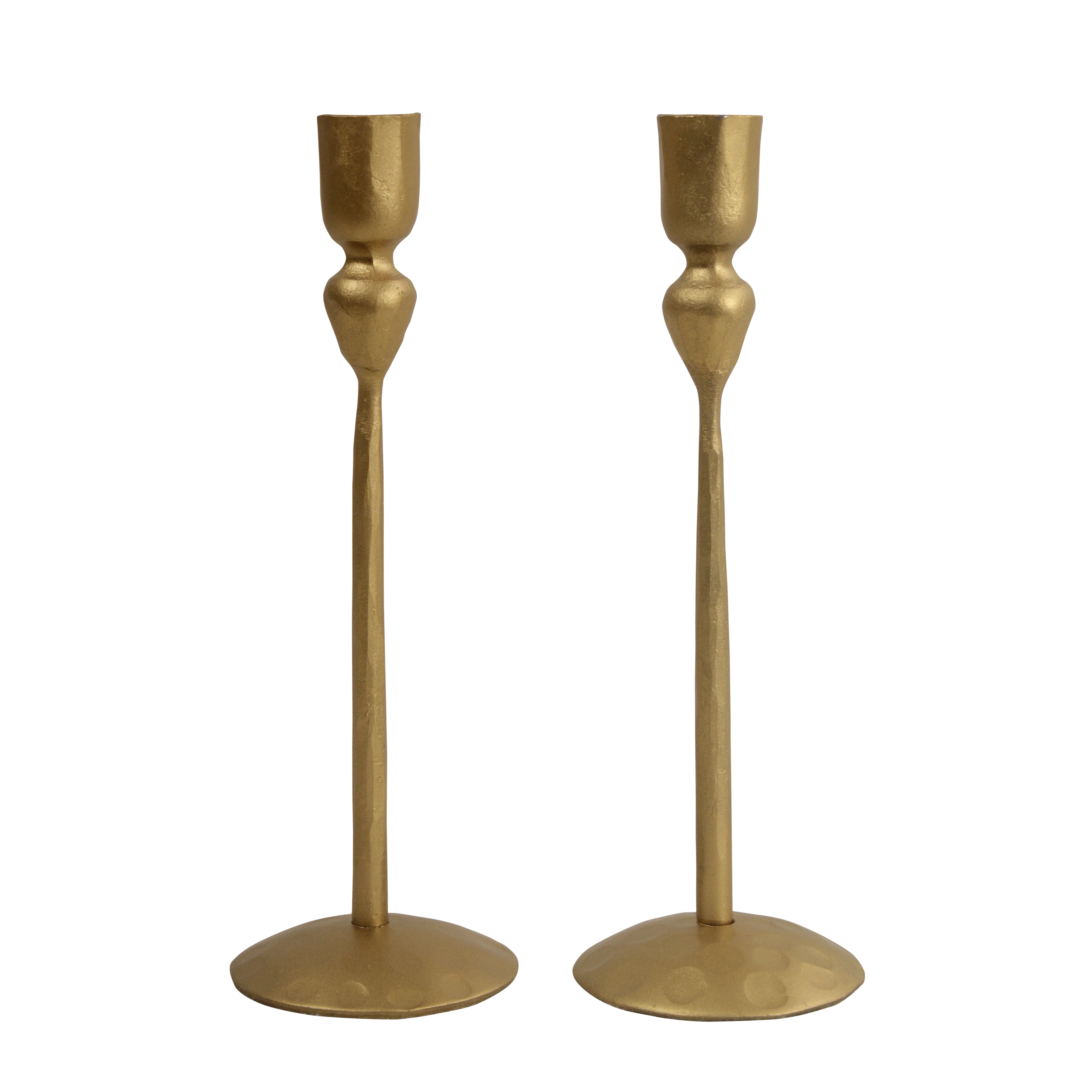 Gold LumoDot Candle Holder Set Of 2