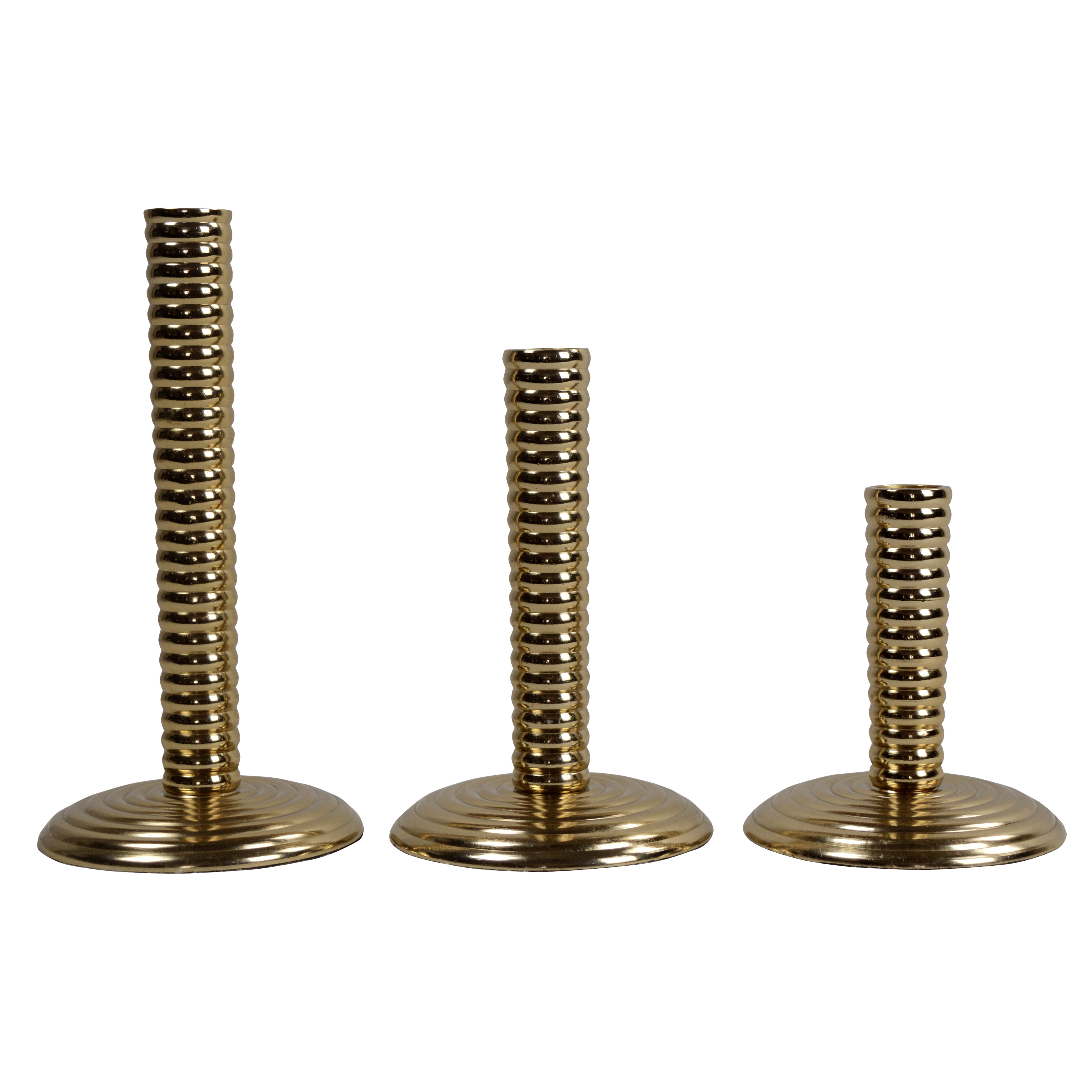 Gold DivineGlow Décorative Candle Holder Set of 3