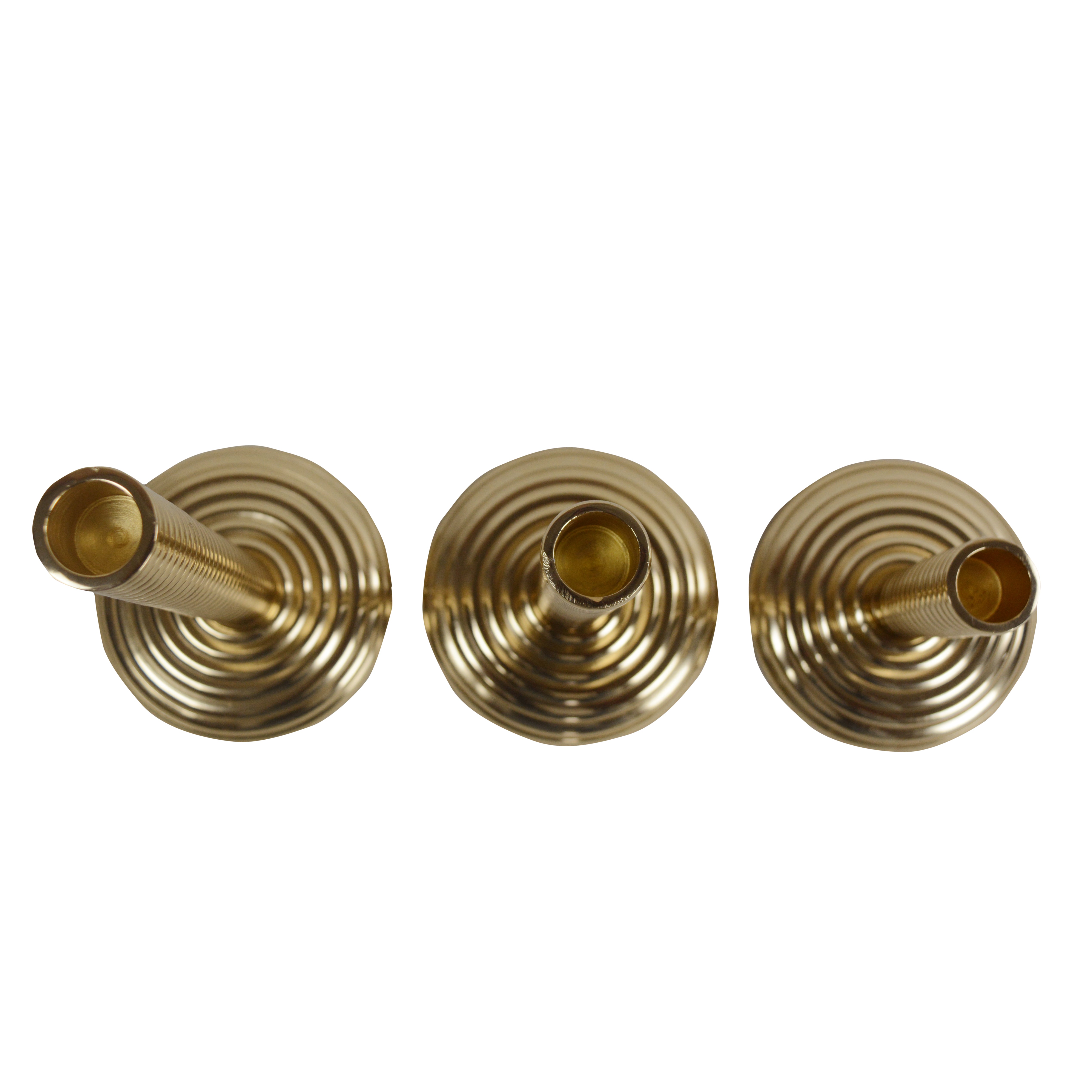 Gold DivineGlow Décorative Candle Holder Set of 3