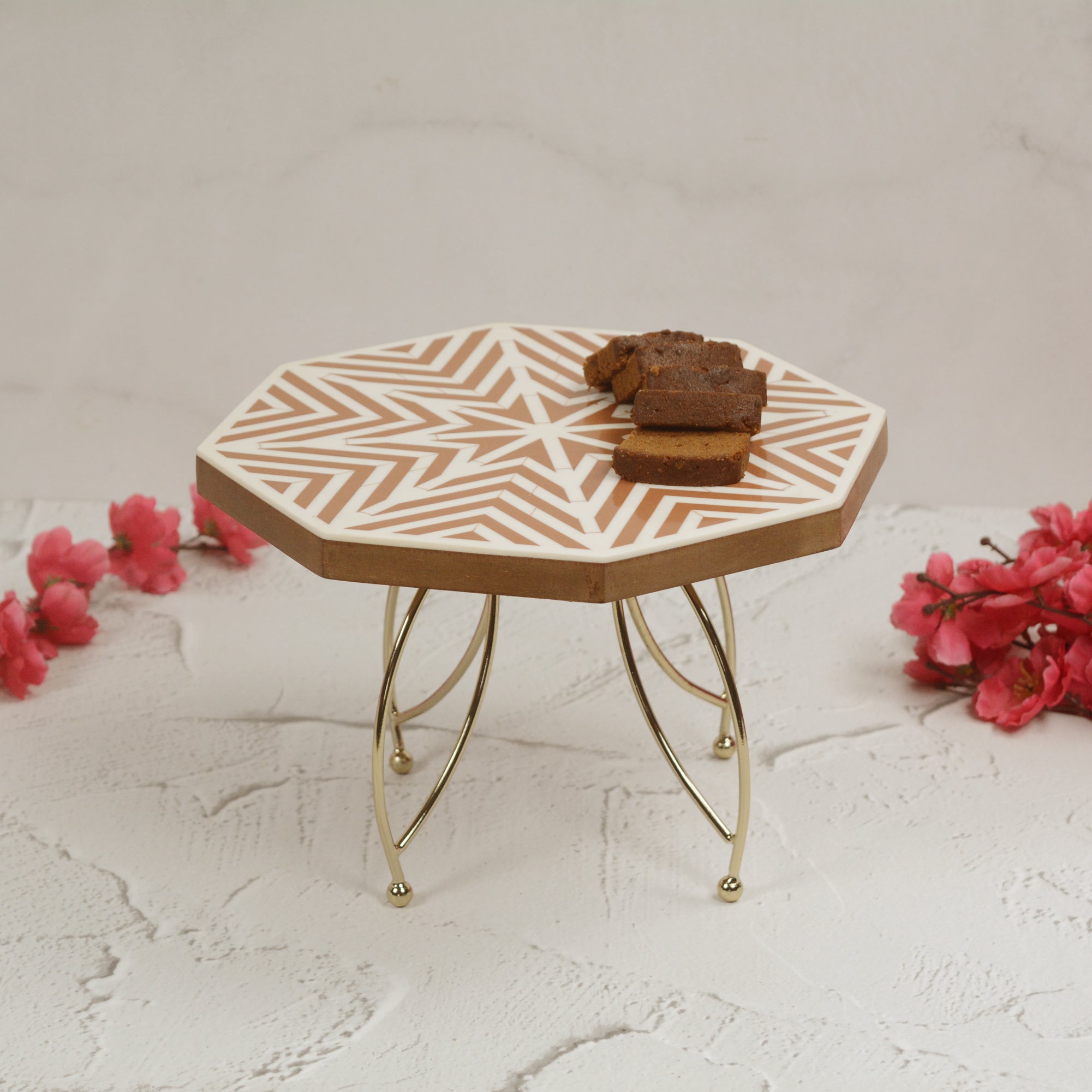Gold Savor Stack Decorative Cake Stand
