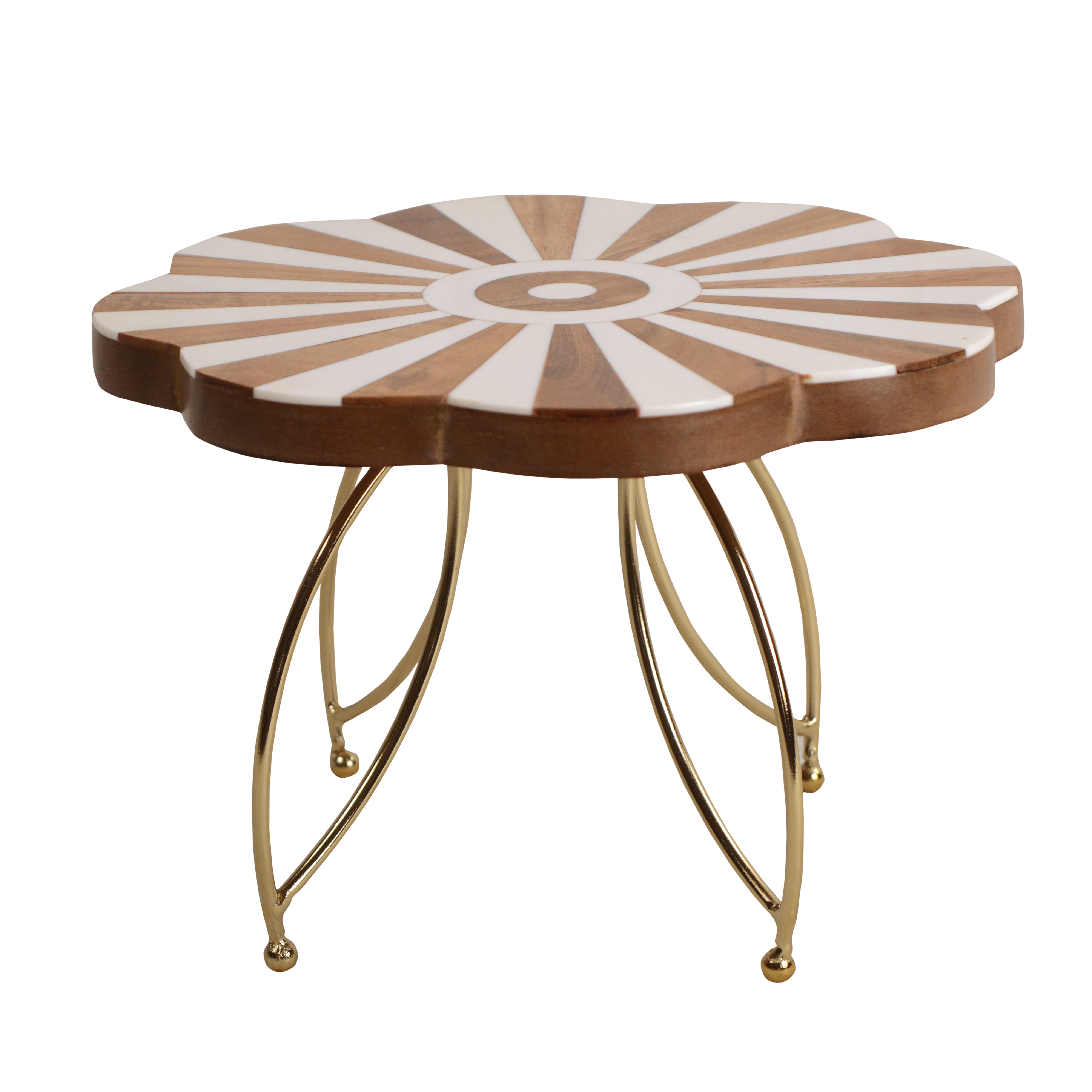 Gold Cake Bloom Decorative Cake Stand