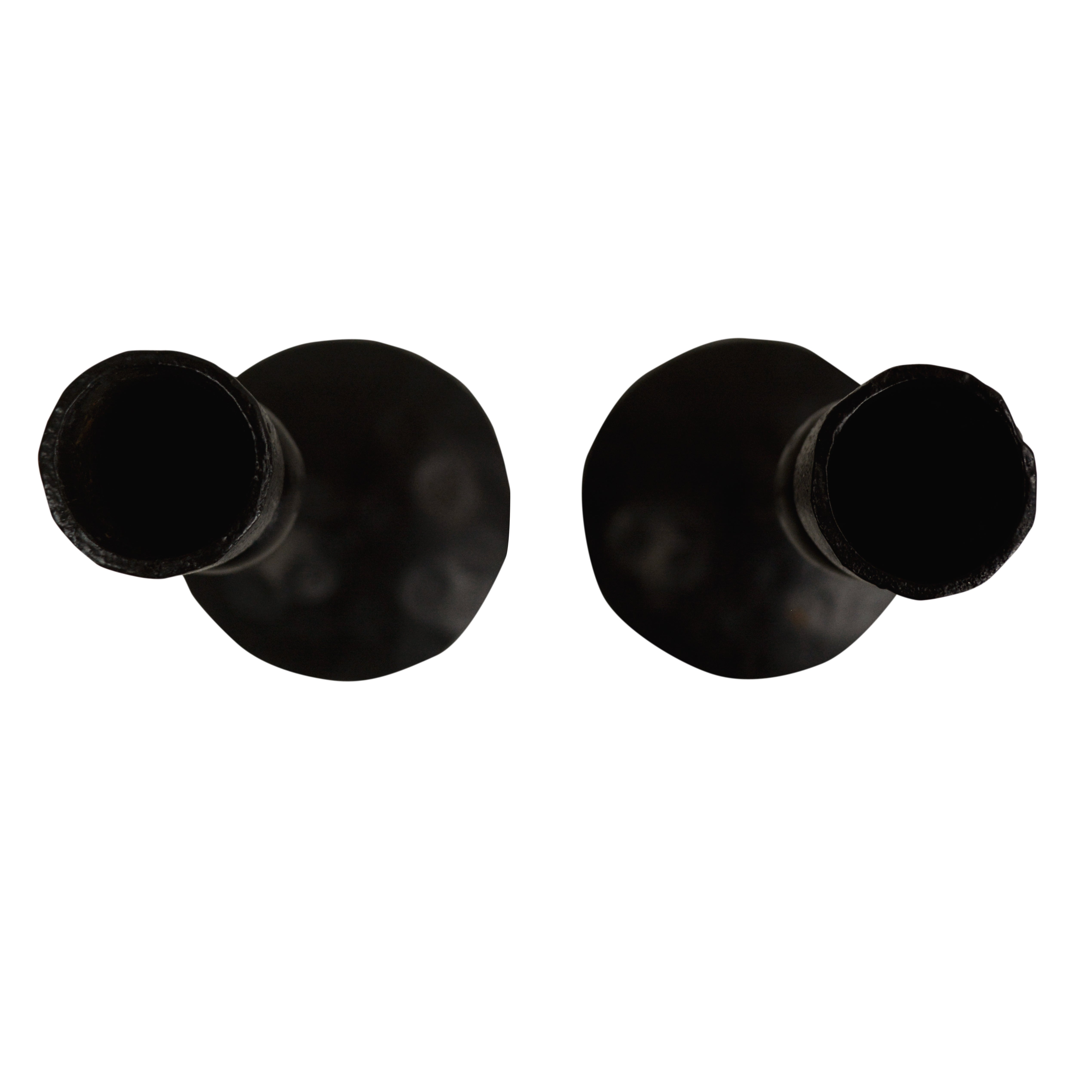 Black LumoDot Candle Holder Set Of 2