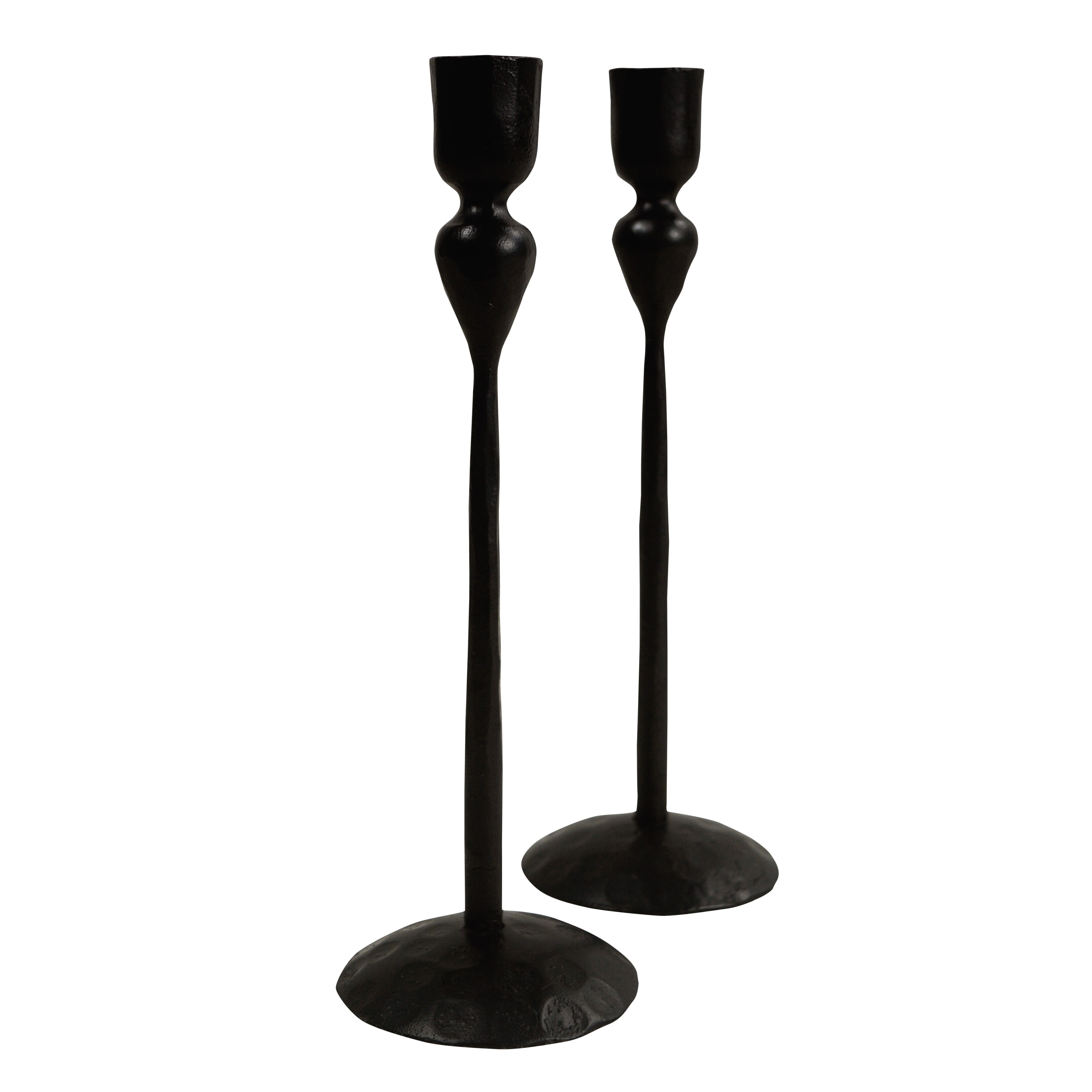 Black LumoDot Candle Holder Set Of 2