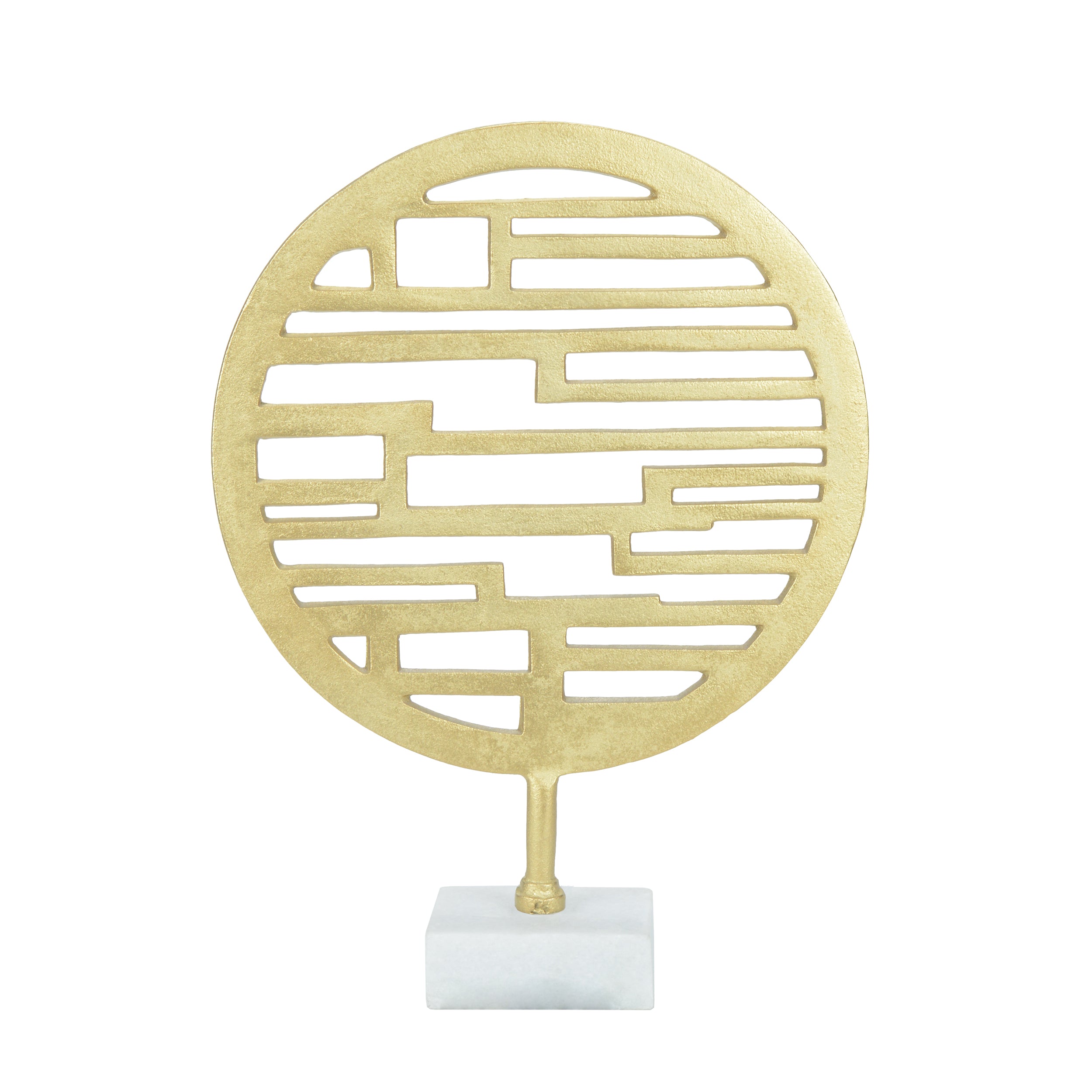 Orbital Charm Gold Decor Showpiece