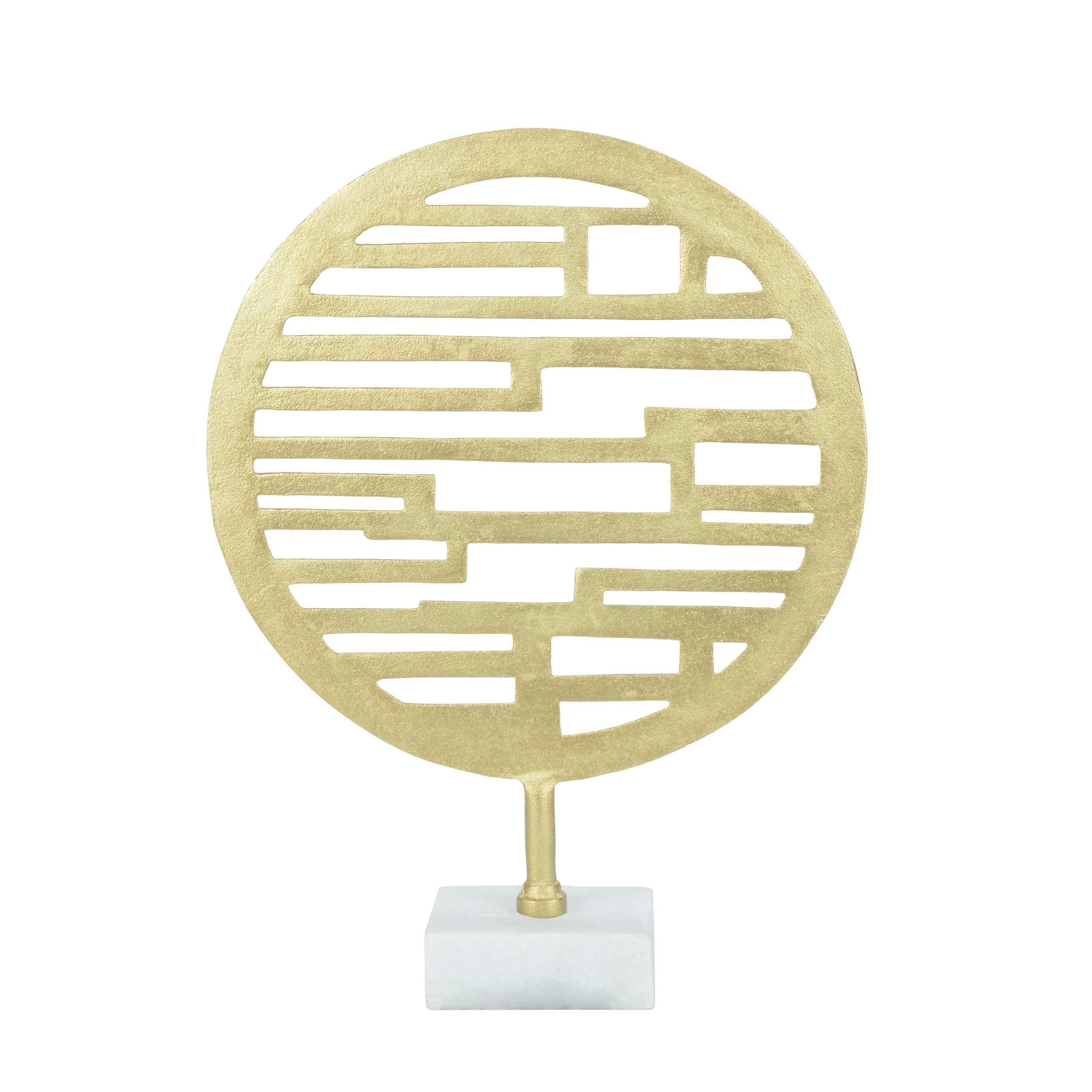 Orbital Charm Gold Decor Showpiece