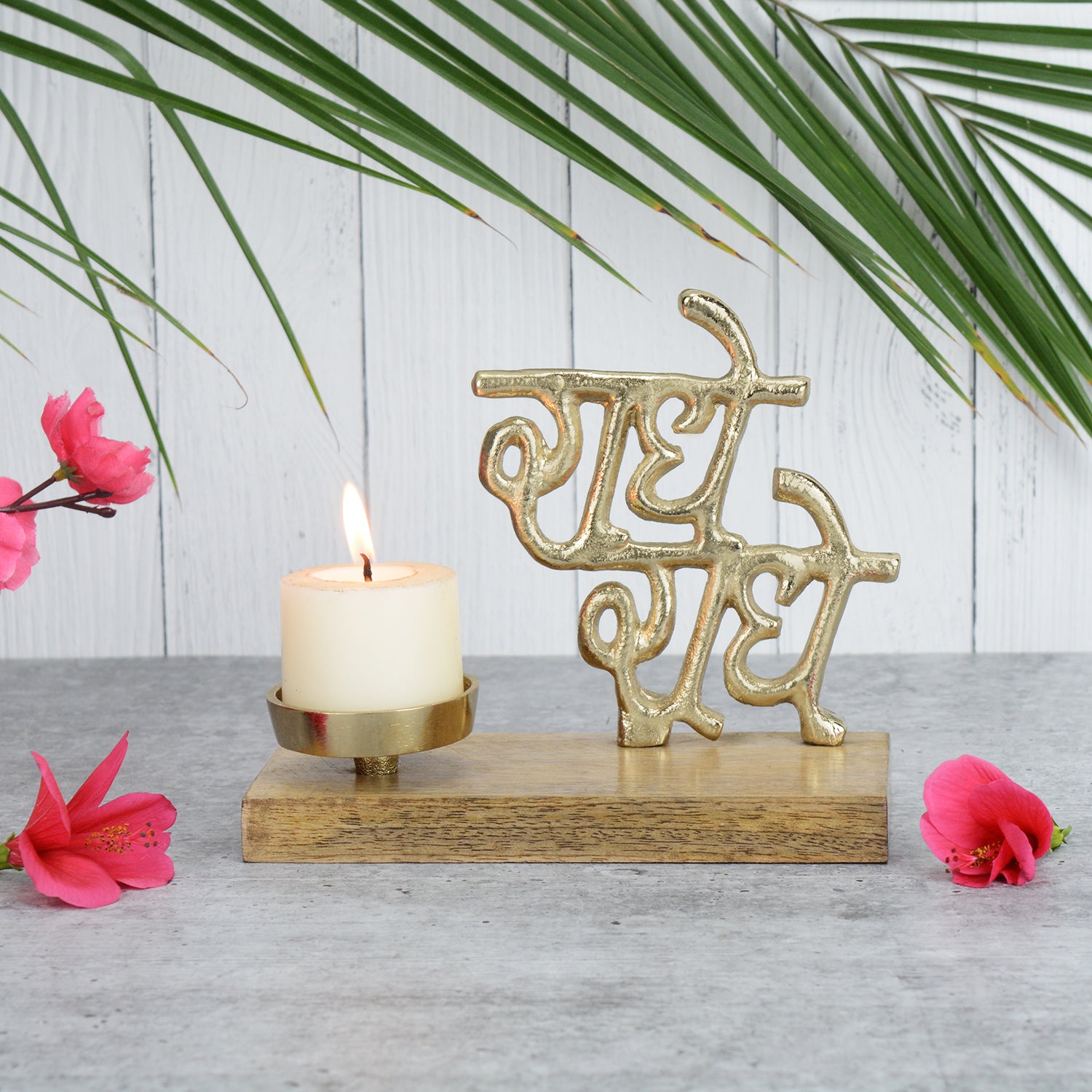 Radhe Radhe Festive Candle Holder