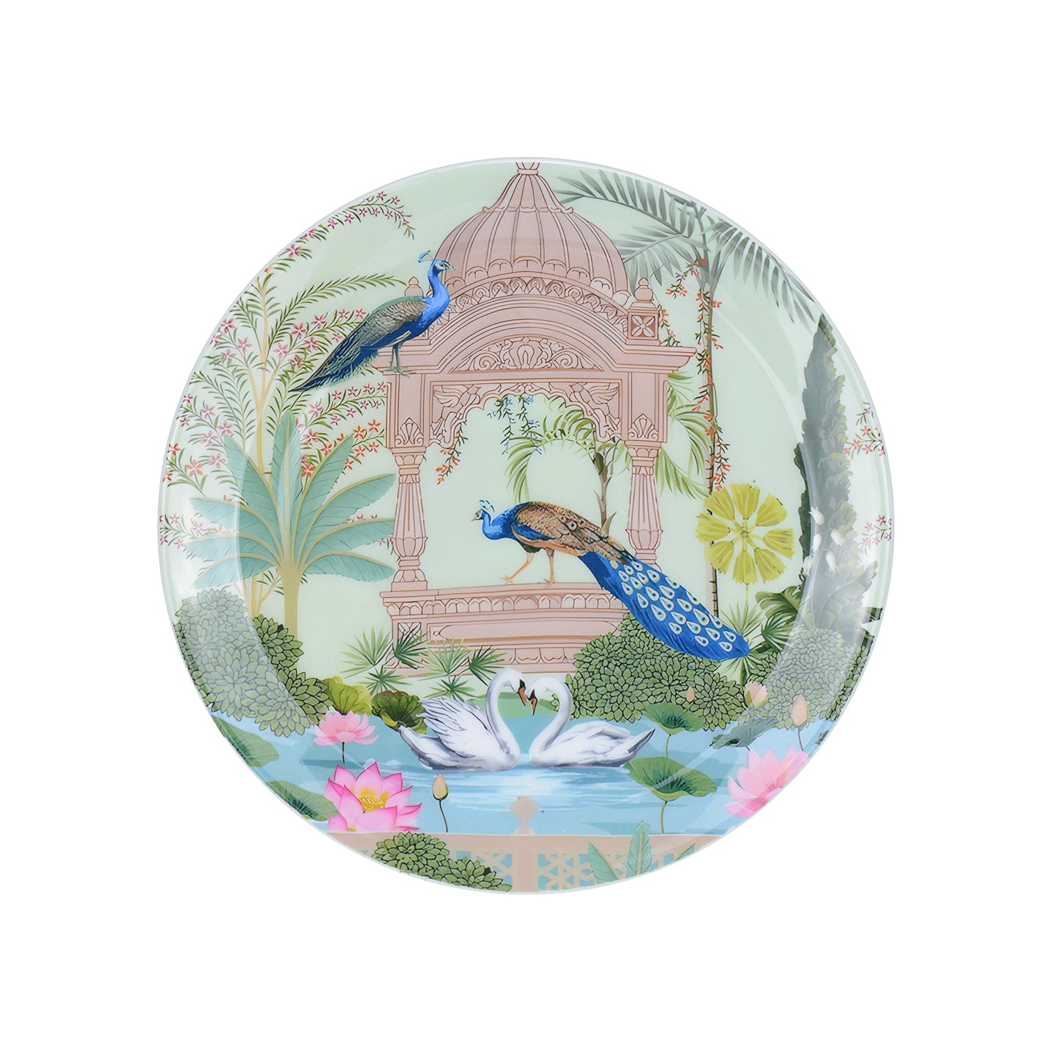 Peacock Metal Wall Décor Plate