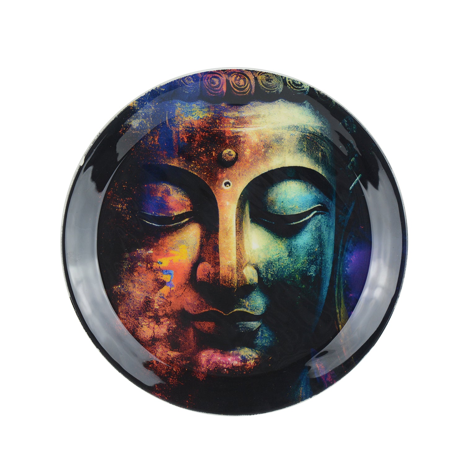 Mindfulness Buddha Metal Wall Décor Plate