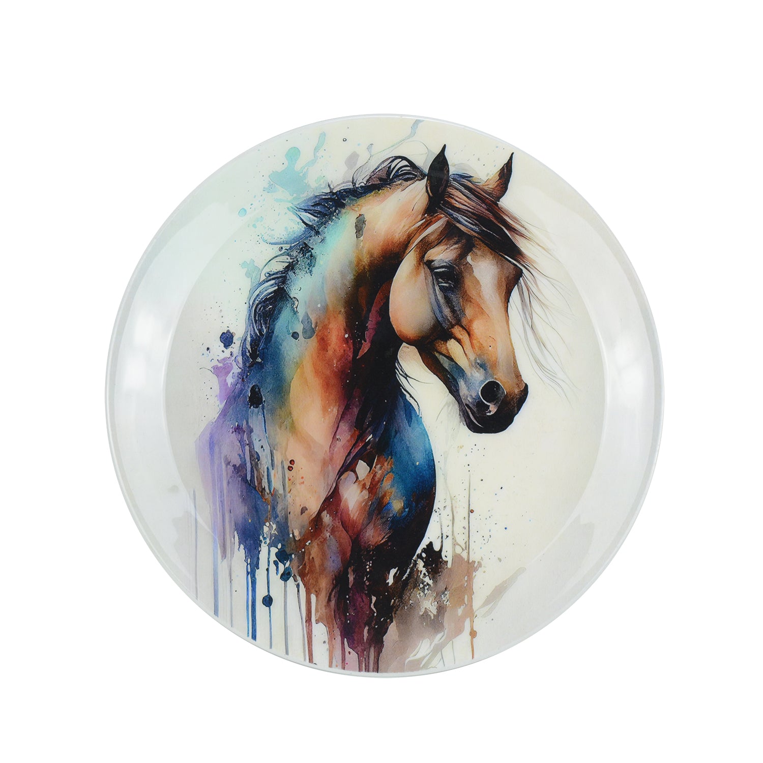 Stallion Horse Metal Wall Décor Plate