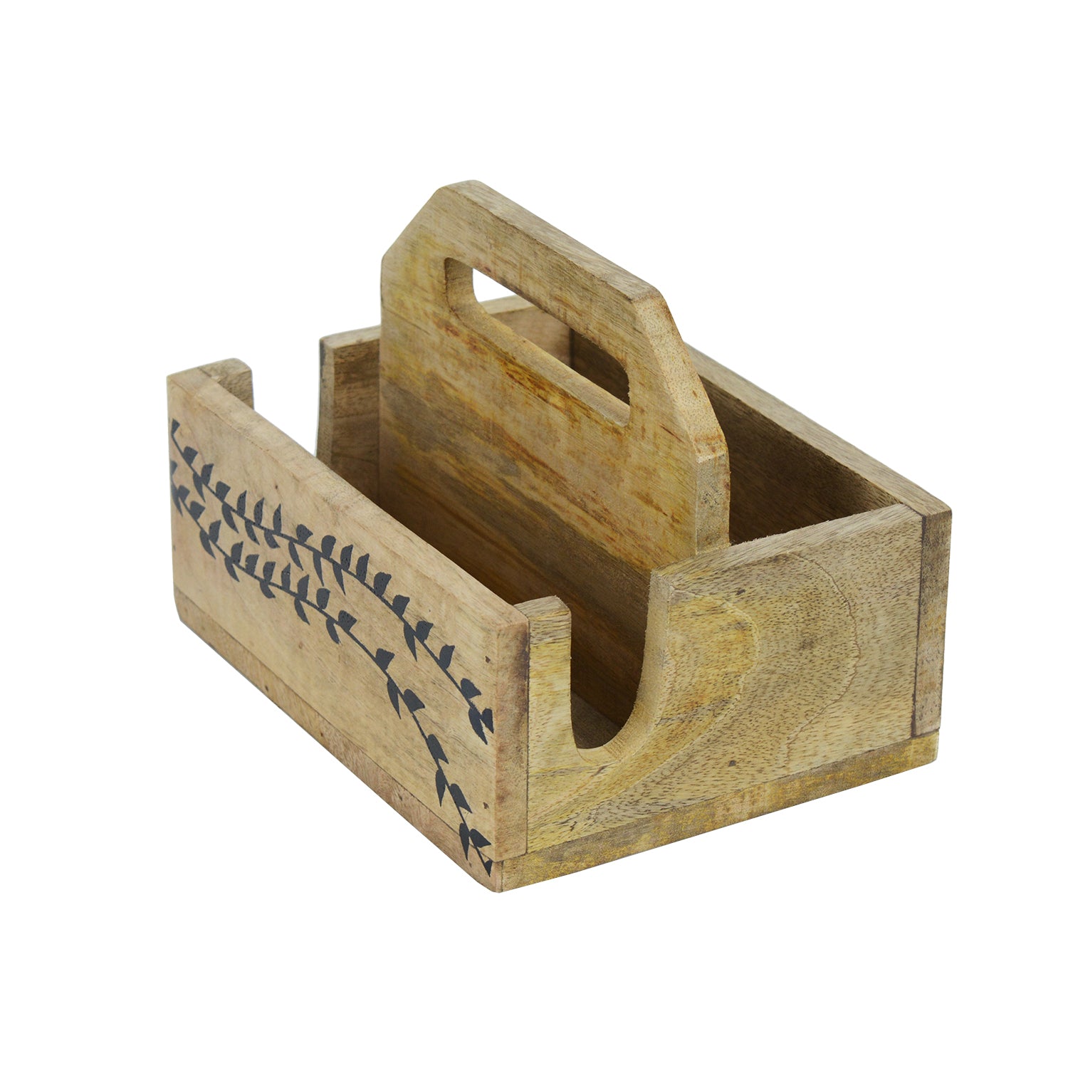 WoodFlow Duo Cutlery Stand with Napkin Holder