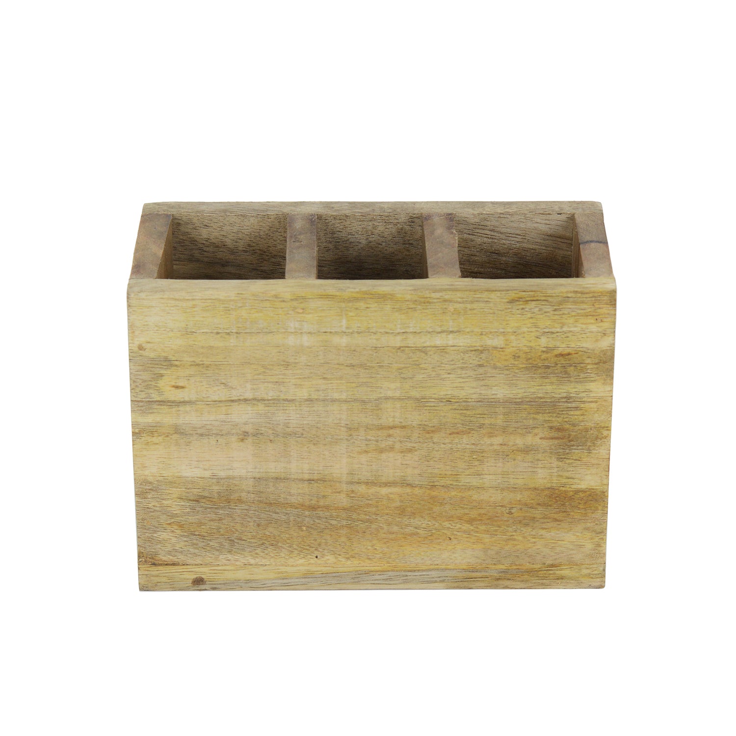 Wood Wave Cutlery Stand with Napkin Holder