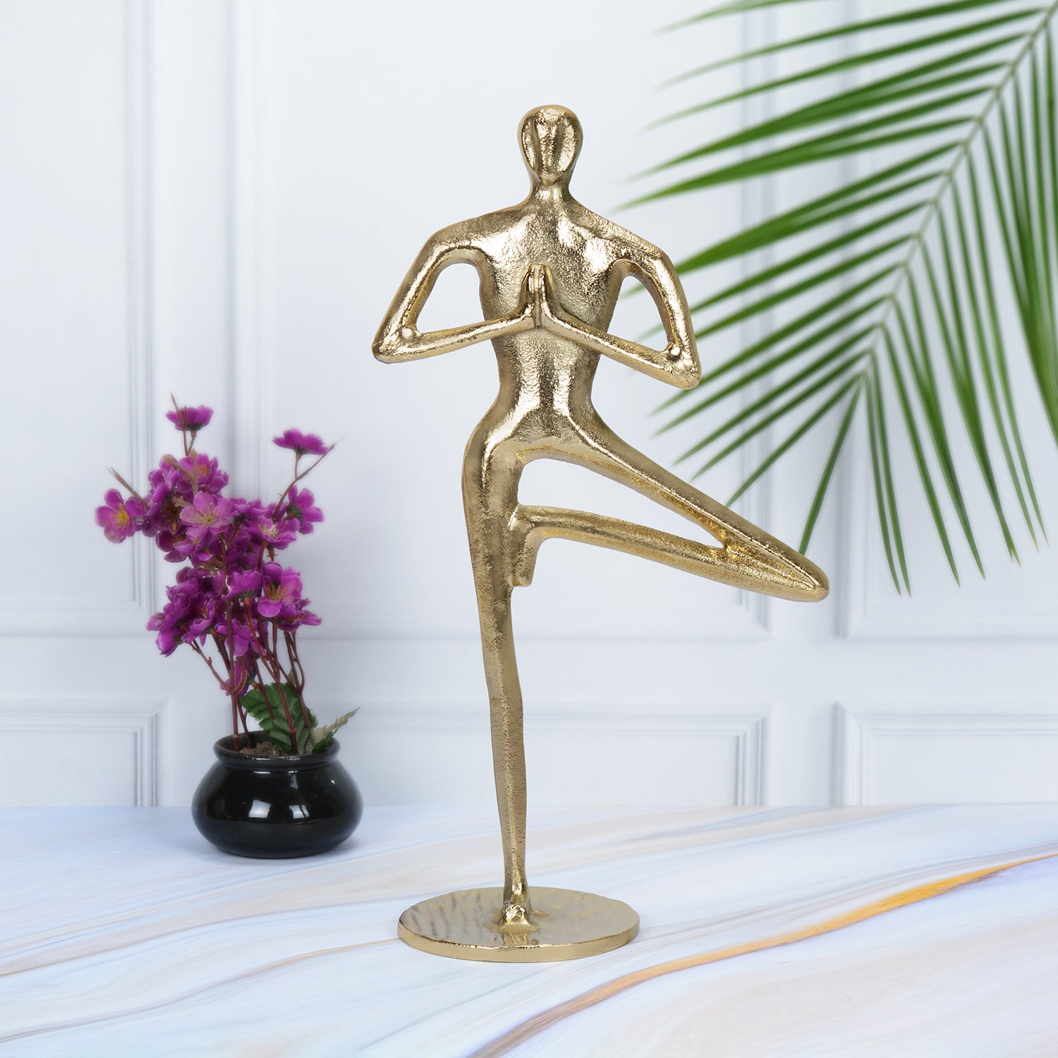 Antique Yoga Man Figurine