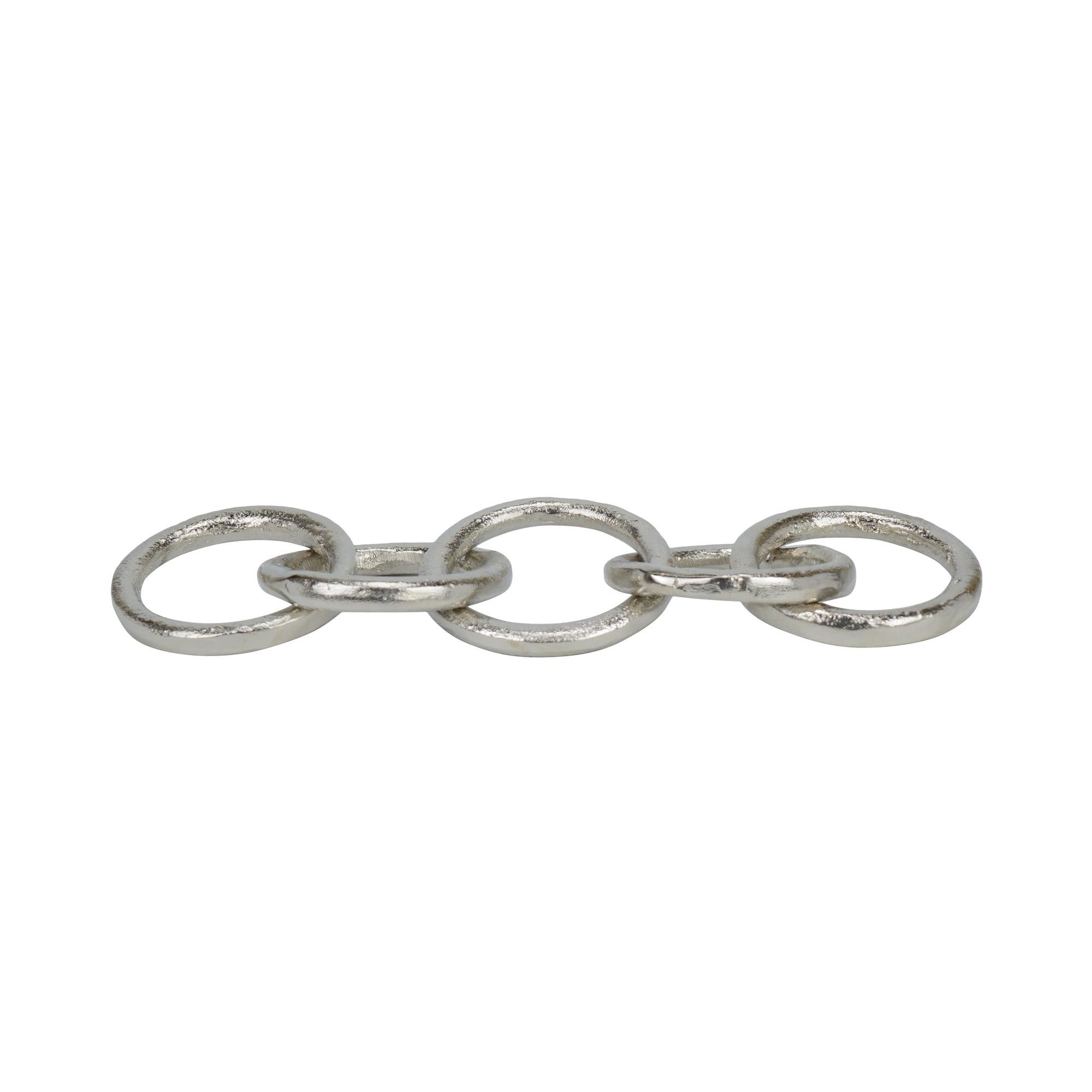 Infinity Bond Circle Chain Showpiece in Silver Finish