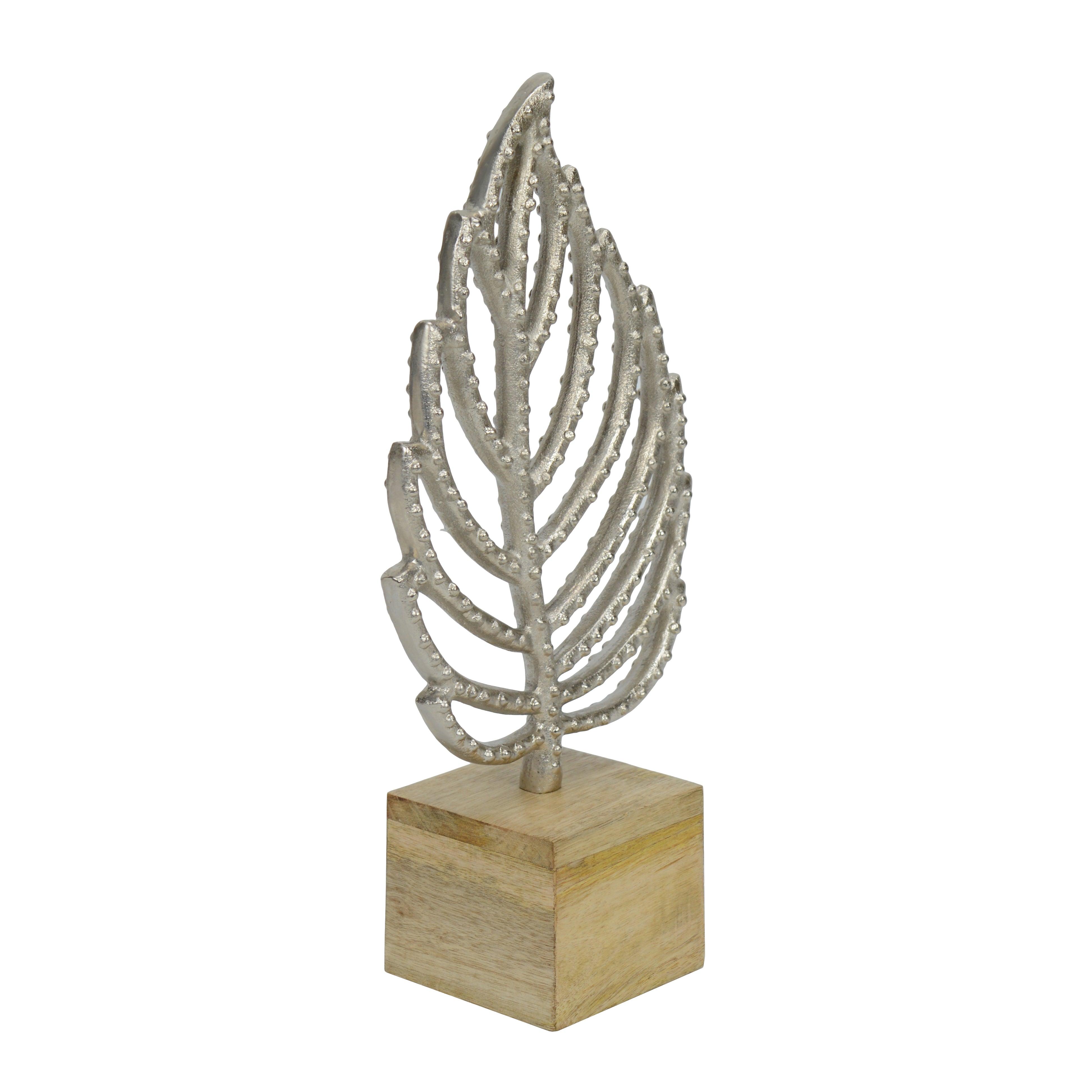 Autumn Breeze Silver Leaf Sculpture