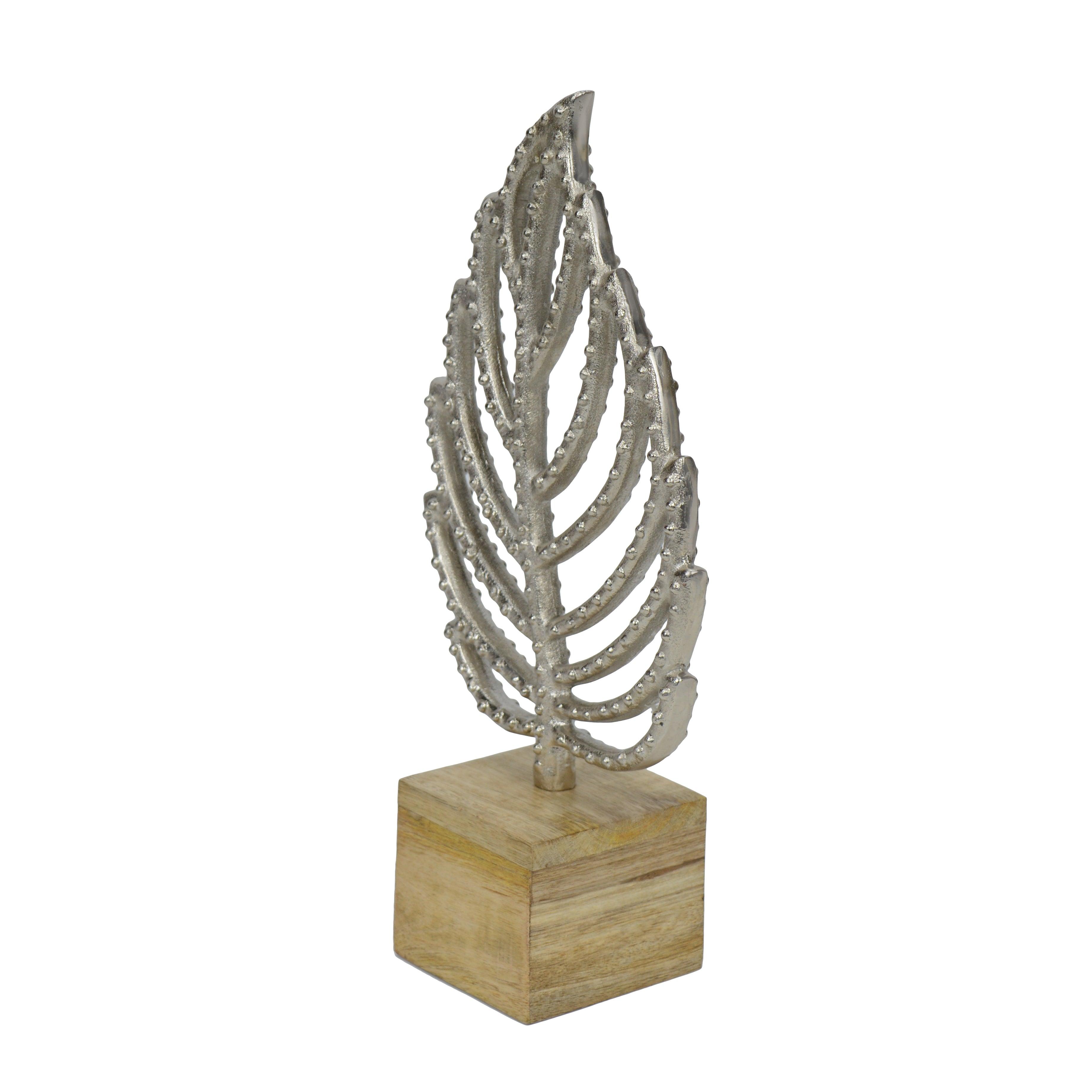 Autumn Breeze Silver Leaf Sculpture