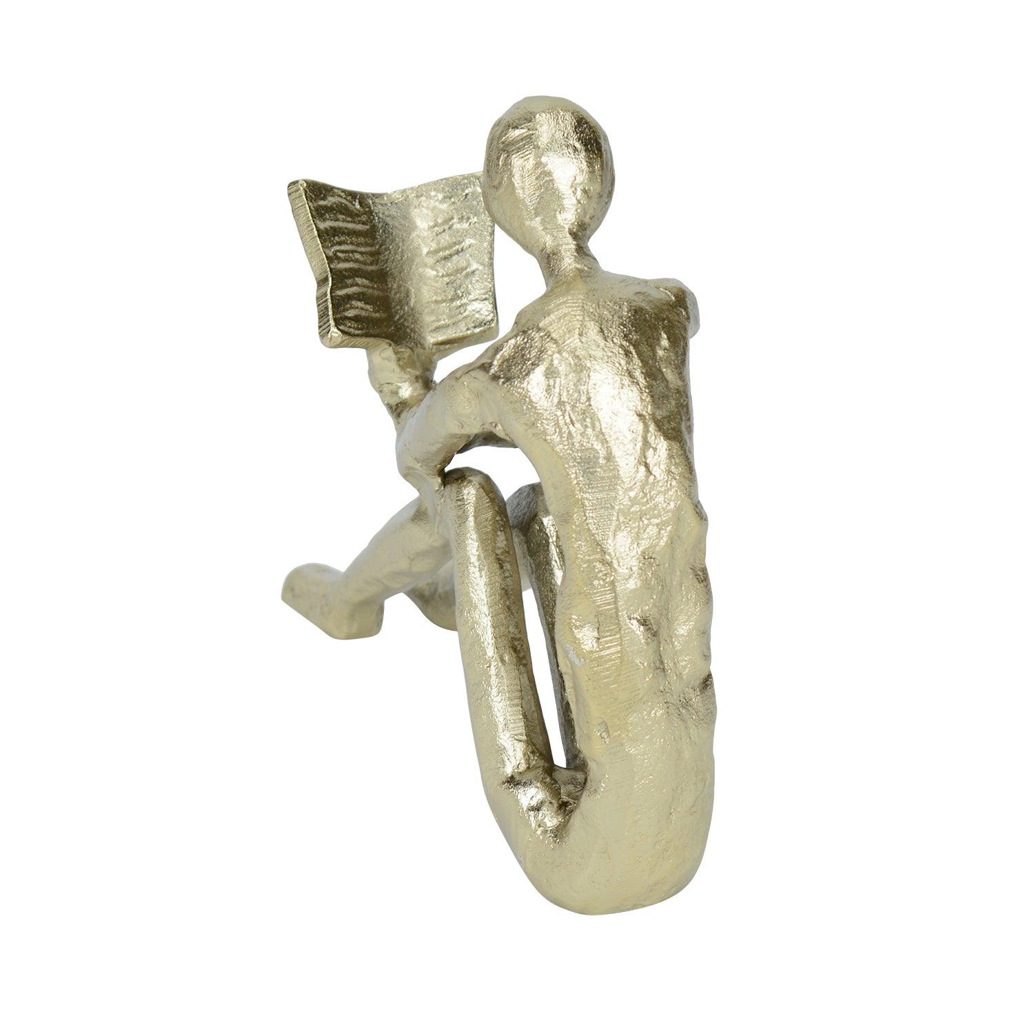 Radient Reads Gold Decor Figurine