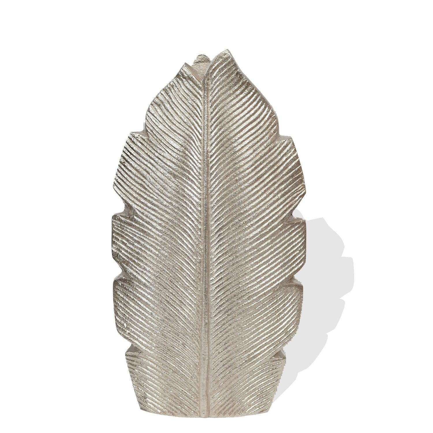 Tropic Silver Leaf Flower Vase - Medium