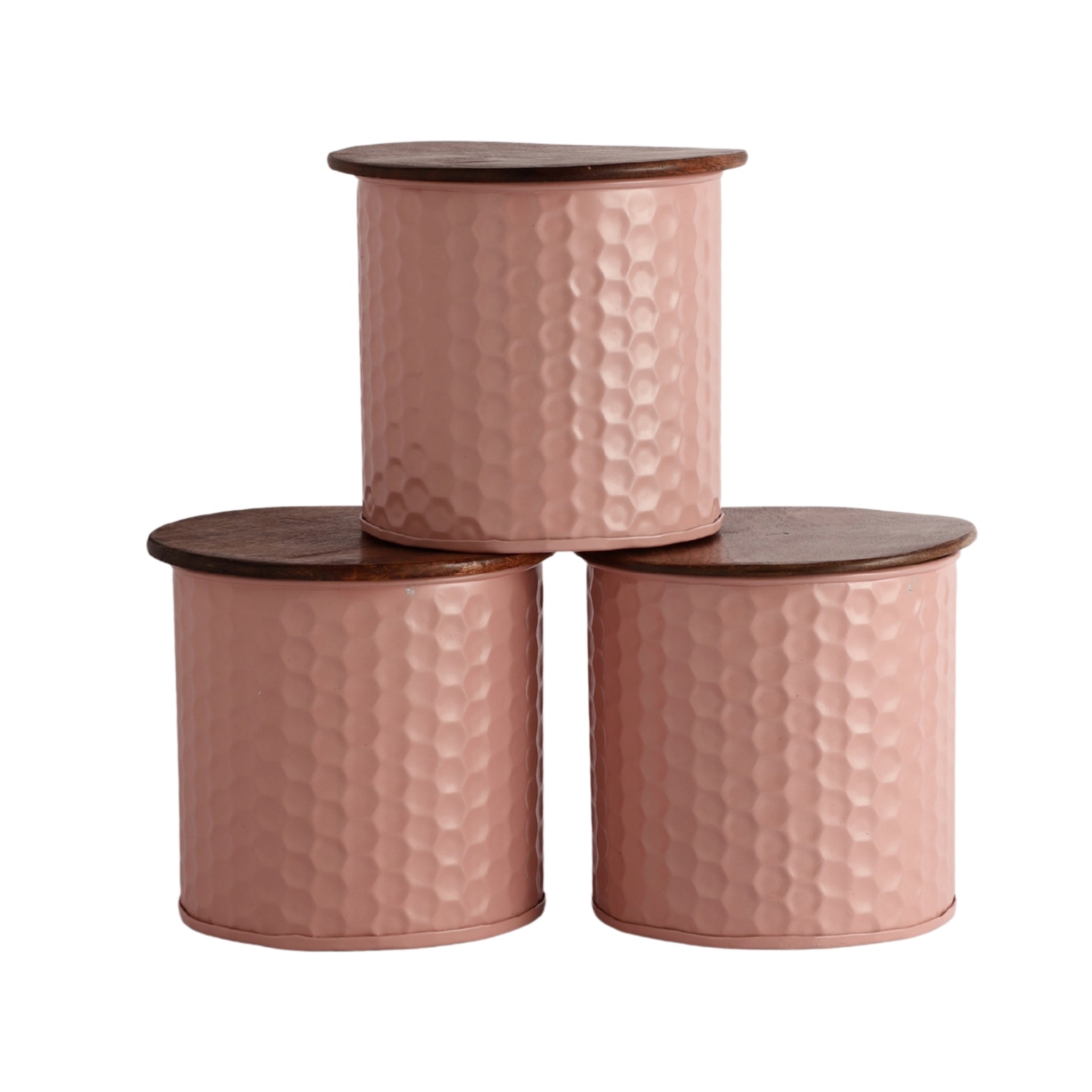 Pink Zenvira Storage Tea Sugar Coffee Jar Set
