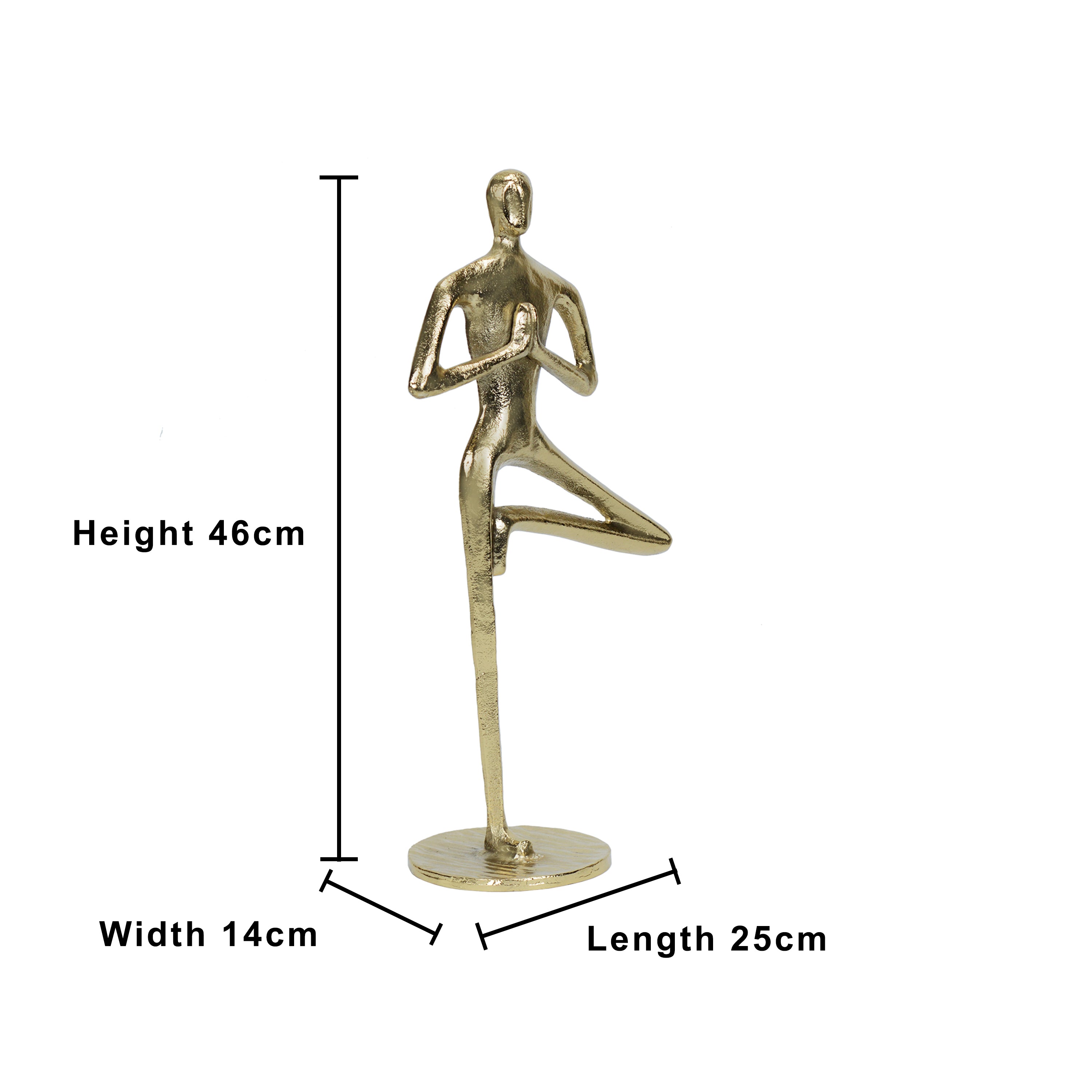 Antique Yoga Man Figurine